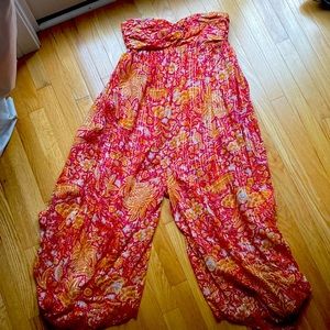Anthropology genie pant jumpsuit coverup